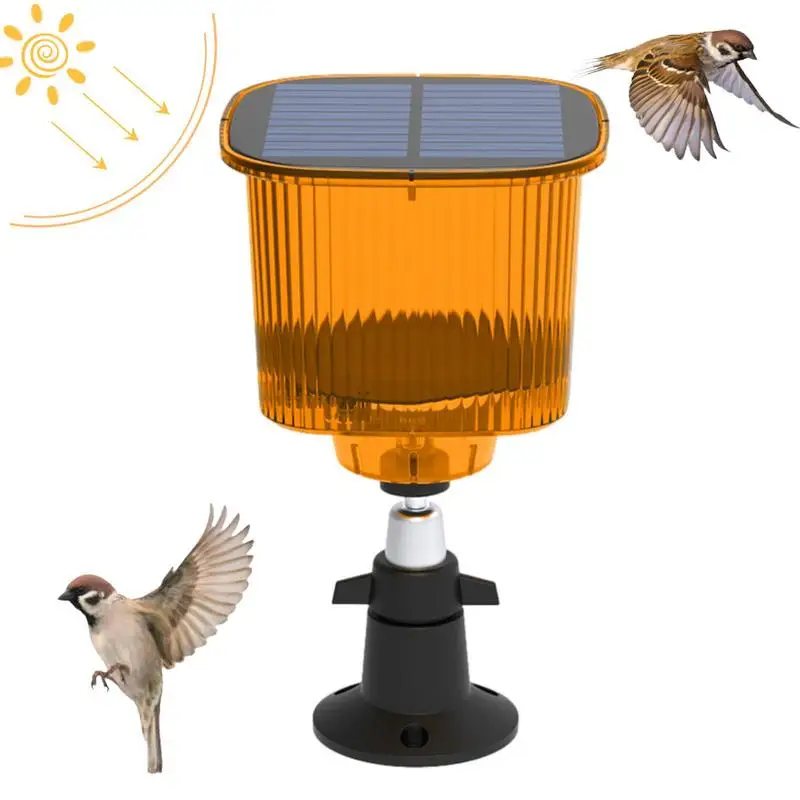 

Solar Bird Repeller Sound Light Alarm Solar Bird Repeller With 13 Sounds IP55 Waterproof Drive Away Wild Animals Protect Crops