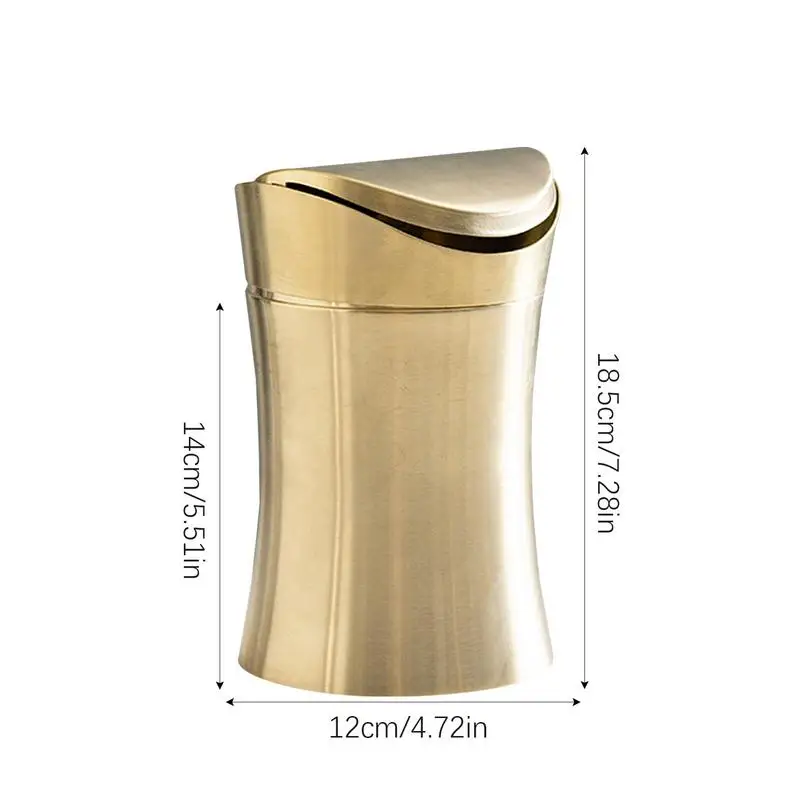 304 настольная мусорная корзина из нержавеющей стали л маленькая креативная