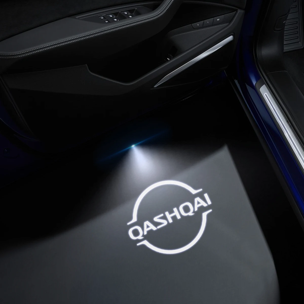 Фото 1/2 шт. для Qashqai X-Trail автомобильные дверные приветственные огни проектор с логотипом Беспроводные Чувствительные аксессуары №3