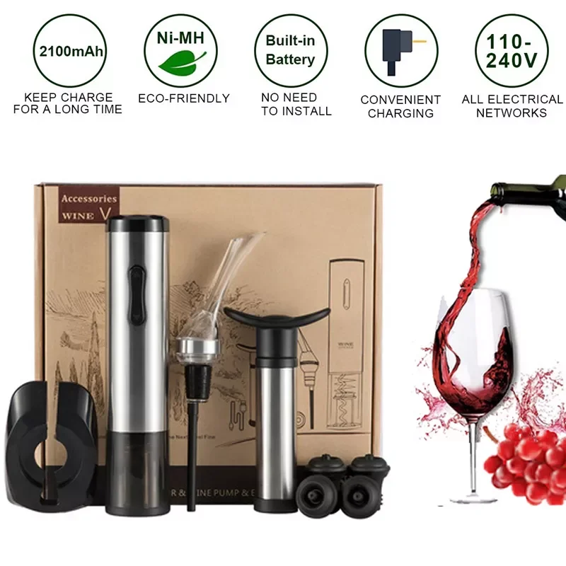 

Автоматический штопор, перезаряжаемый Электрический штопор с USB-зарядкой, для домашнего использования, кухни, бара