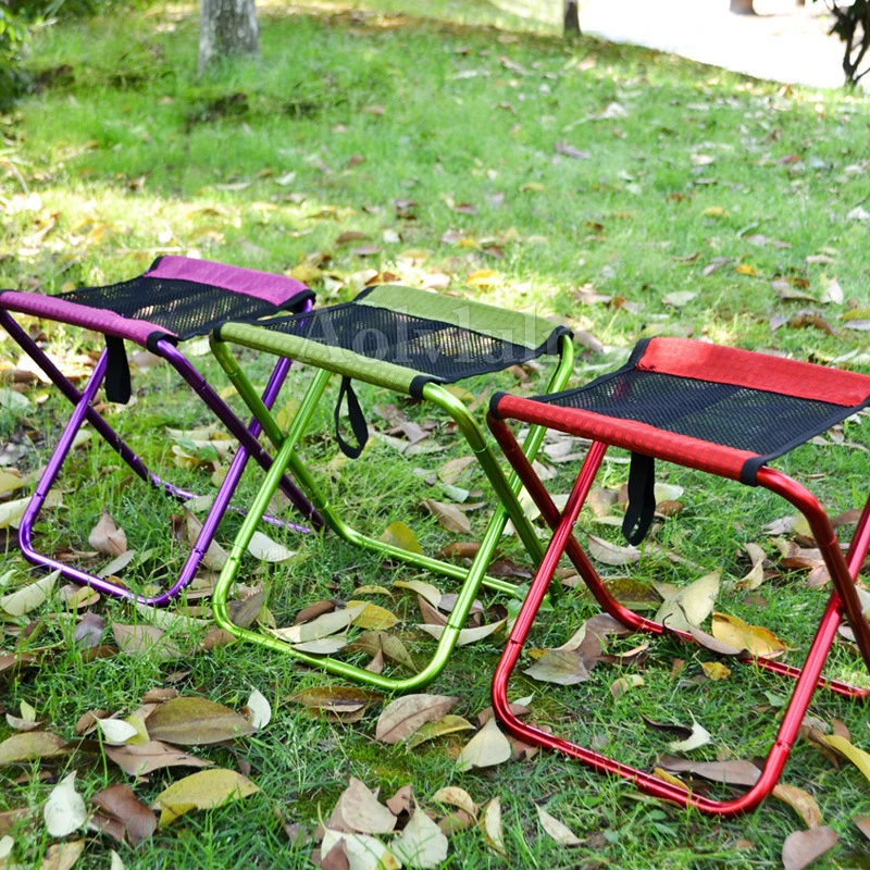 

Outdoor Breathable Mesh Foldable Fishing Chair Ultra Light Weight Portable Folding Camping Aluminum Alloy Picnic Fishing Chair