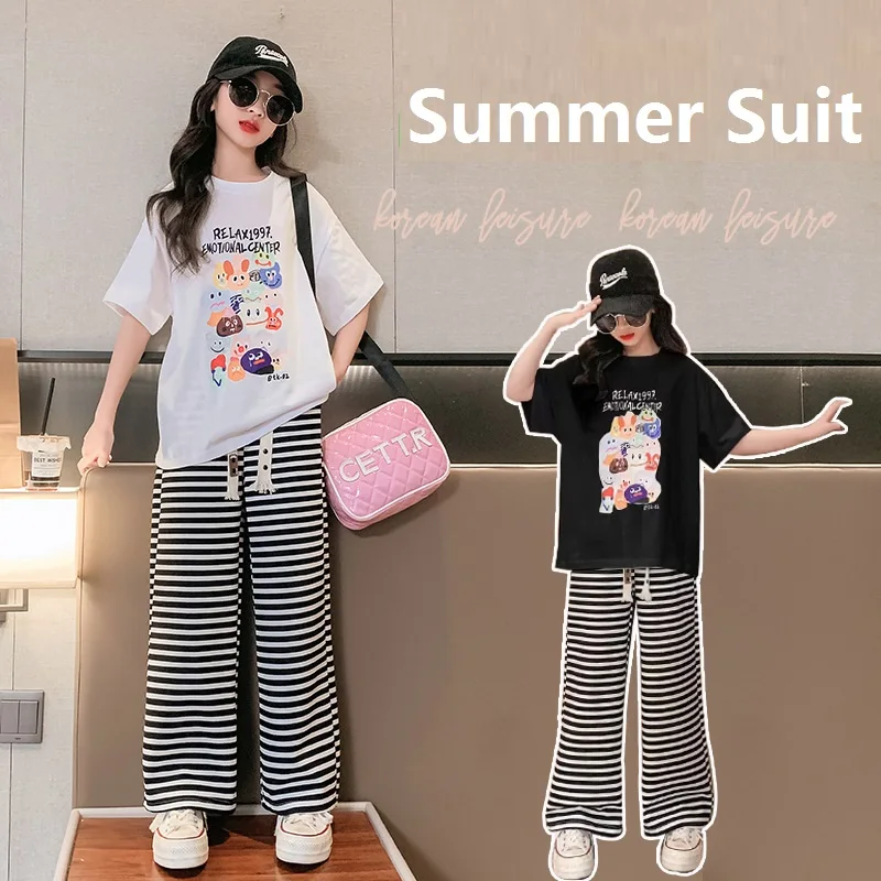 

Футболка и штаны на шнуровке для девочек 5-16 лет