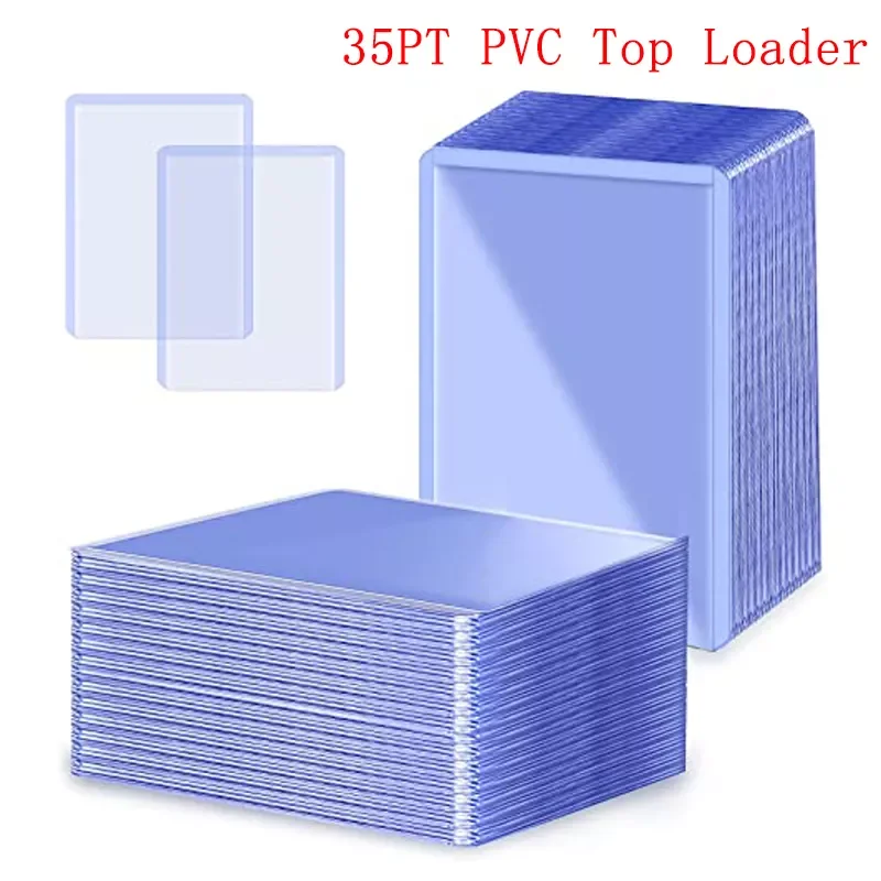 

Top Loaders Penny Card Sleeves 35PT Toploader Card Protector Fit for Baseball Footbal Sports Game Cards PVC Cover Slot