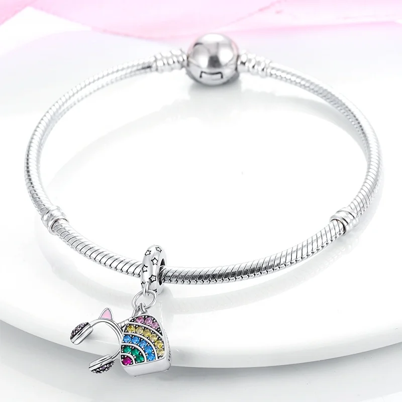 Женская серебряная бижутерия 2022 оригинальная Радужная Чешская Сумка с