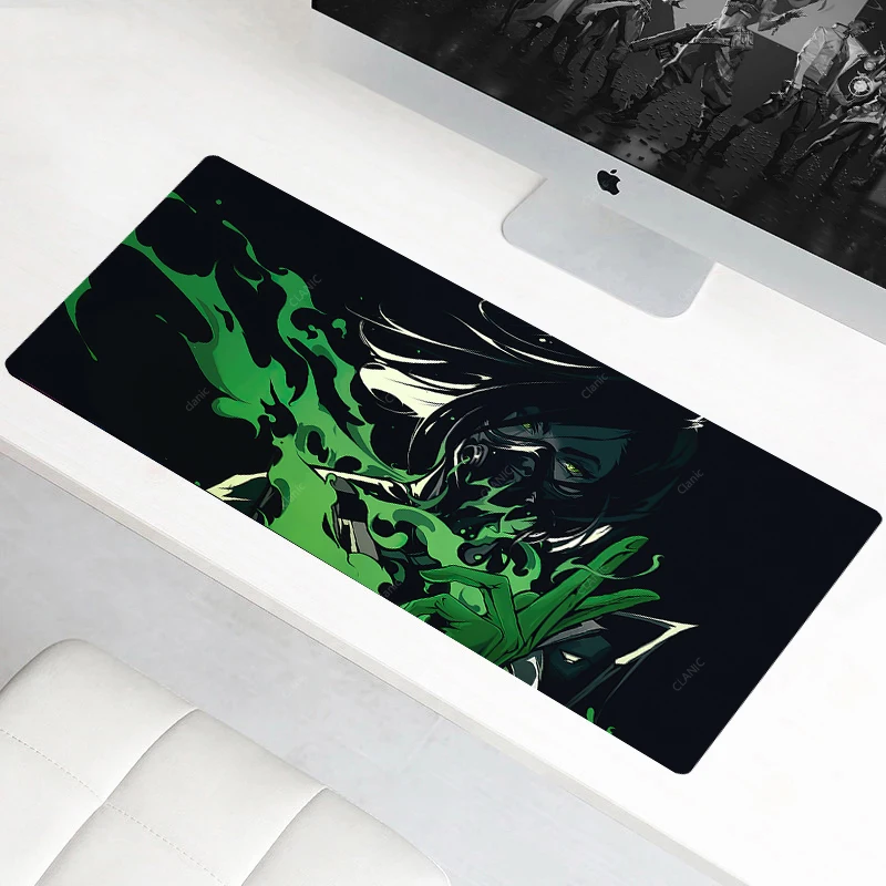 900×400 мм большой игровой коврик для мыши компьютерный стол коврик на стол FOR VALORANT коврики компьютерный