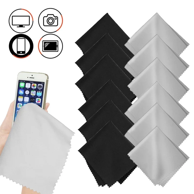 

10Pcs Microfiber Computer Accessories Cleaning Cloths for Computer Screen 15*15cm Cleaning Cloth for Lens Phone Screen Wipes