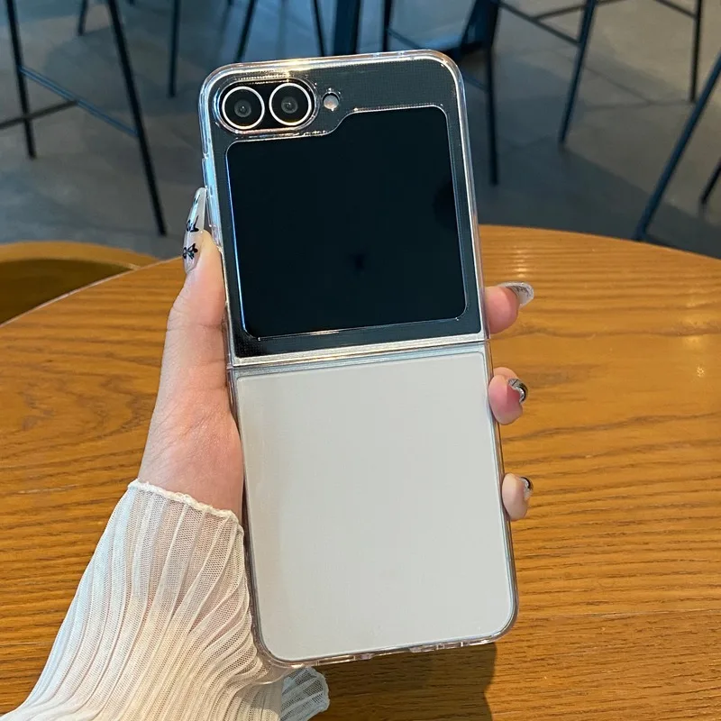 Для Samsung Galaxy Z Flip 6 5 flip6 Flip5 Flip6 Прозрачный ультратонкий жесткий чехол из ПК zflip6 flip z6