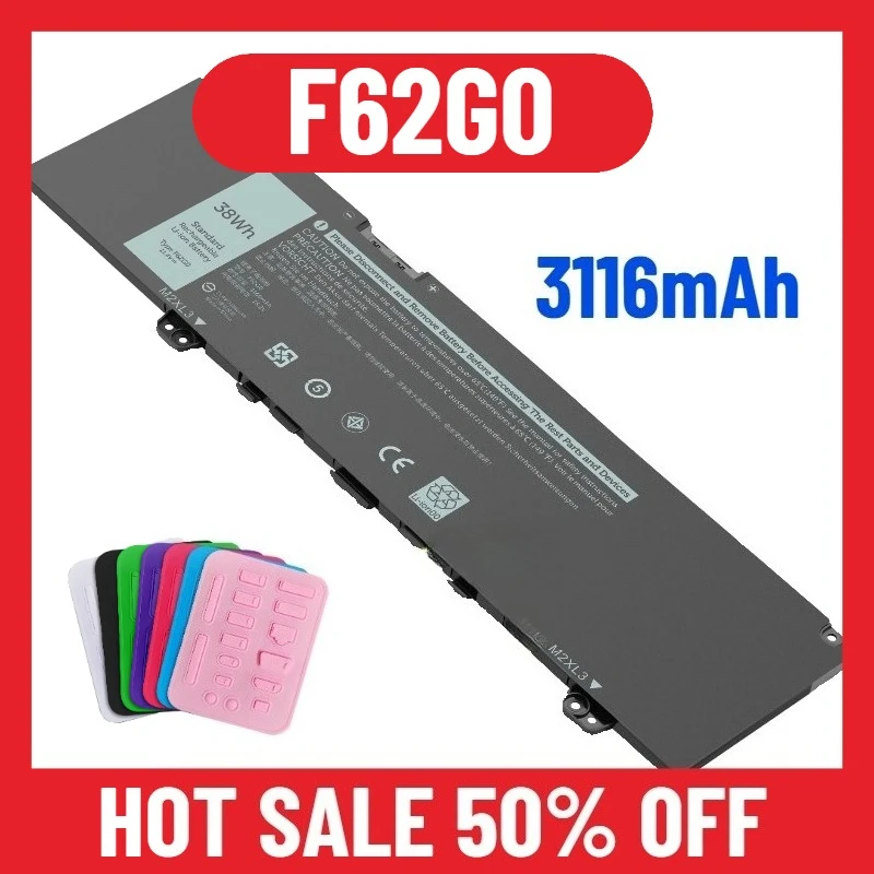 Фото 3116 мАч для ноутбука Dell Inspiron 13 7370 7380 7373 5370Vostro F62G0 №1