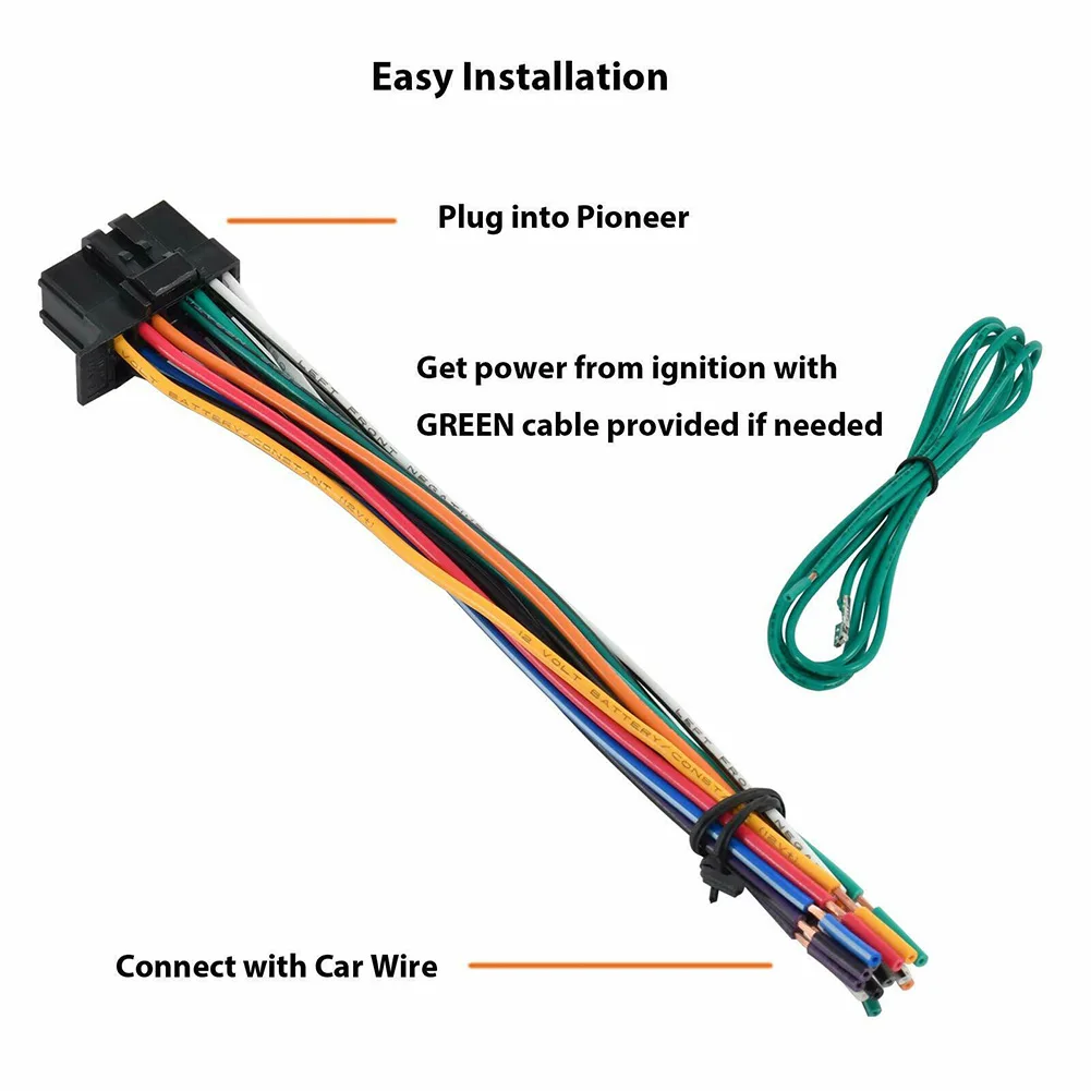 Plug Wire Harness 16-pin Wiring Harness Power Plug Audio Int