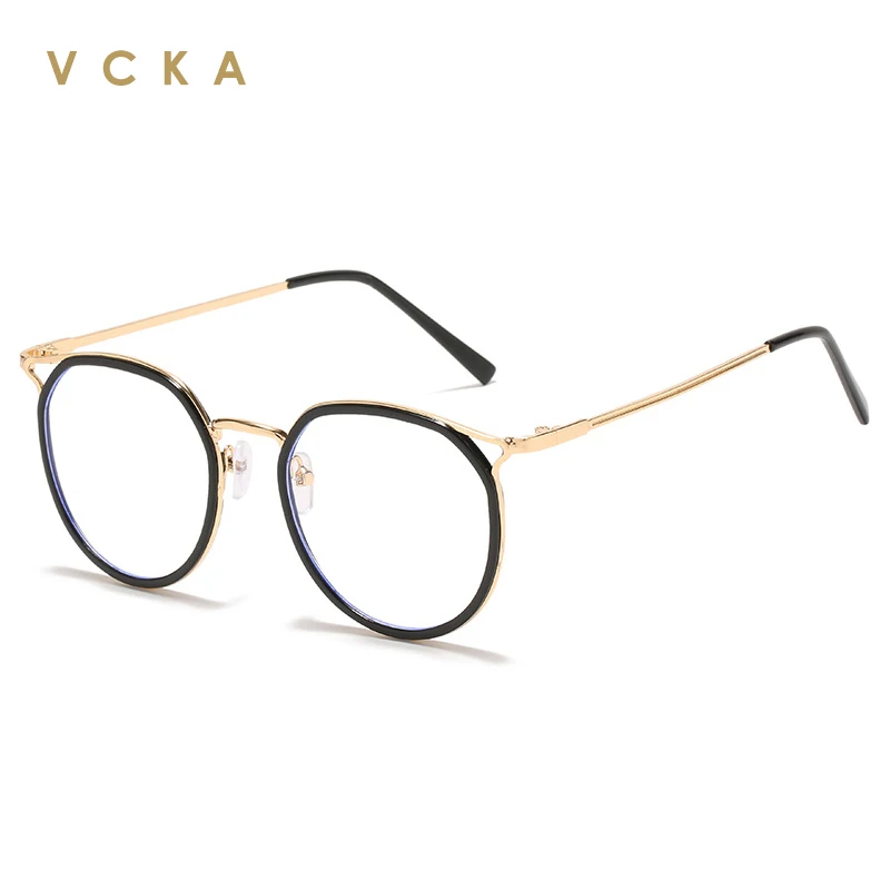 

VCKA Cat Eye Prescription Glasses Myopia -0.5 to -6 Women Men Square Frame Spectacles Nearsighted Astigmatism Customizable