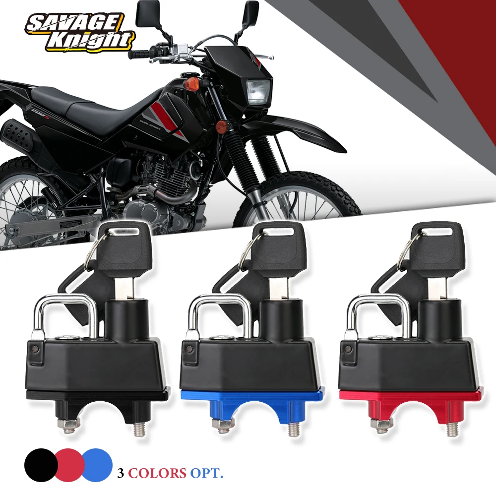 

For SUZUKI DR125 DR 200 250 350 650 SE S R Motorcycle Handlebar Helmet Lock Durable Security Portable Anti-Theft Key Locks Parts