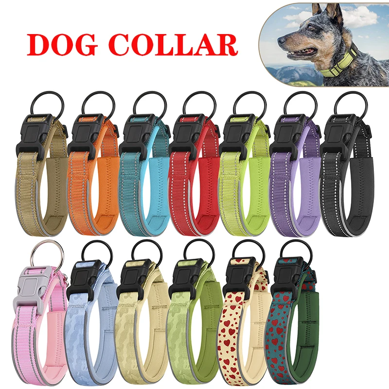 

Pet Cat Dog Collar Pet Freely Adjustable Nylon Collar Soft Comfortable Durable For Large Medium Dogs And Puppy Teddy Supplies