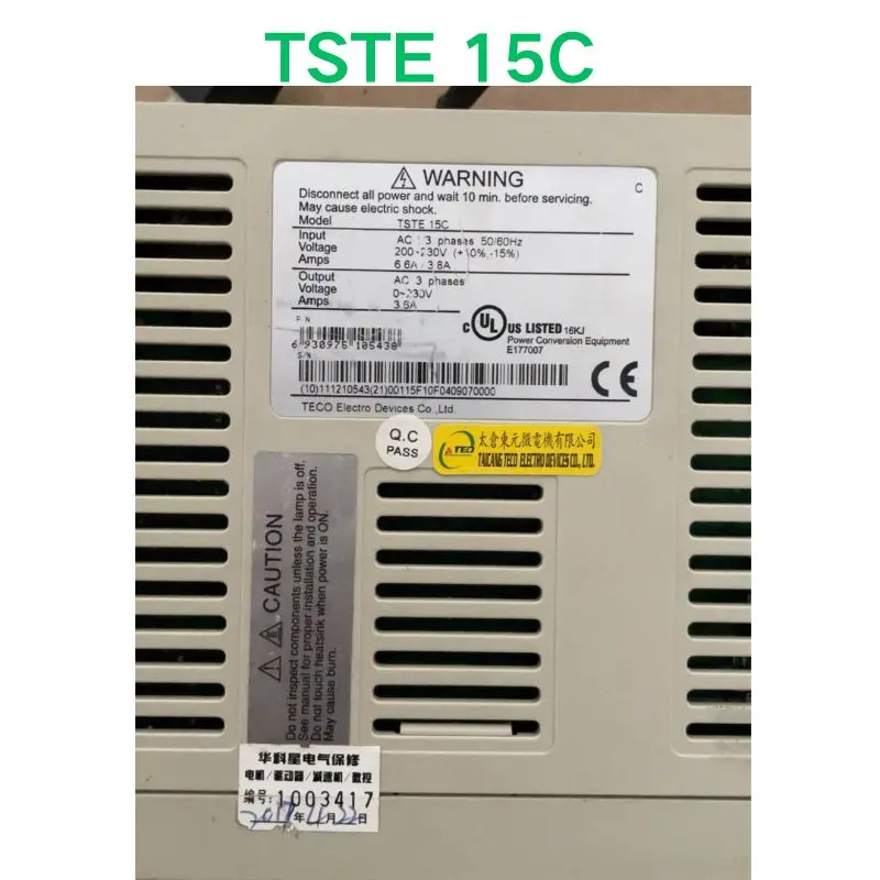 Second hand test OK TSTE 15C driver