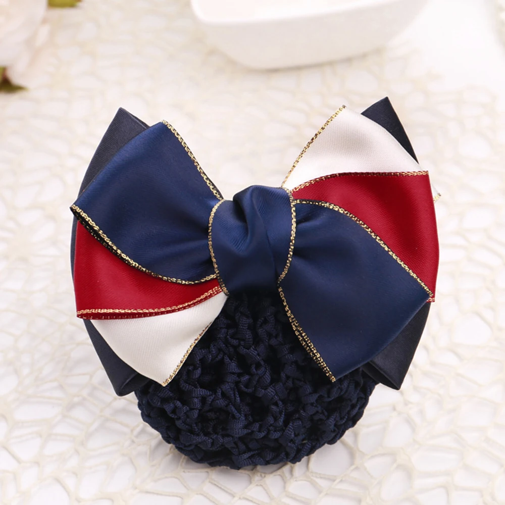 Gilded Hairgrips Bow Barrette Mesh Hair Accessories
