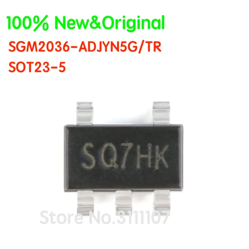 

10PCS/LOT SGM2036-ADJYN5G/TR SQ7 SGM2036 SOT23-5 Low Dropout Linear Regulator 100% New&Original