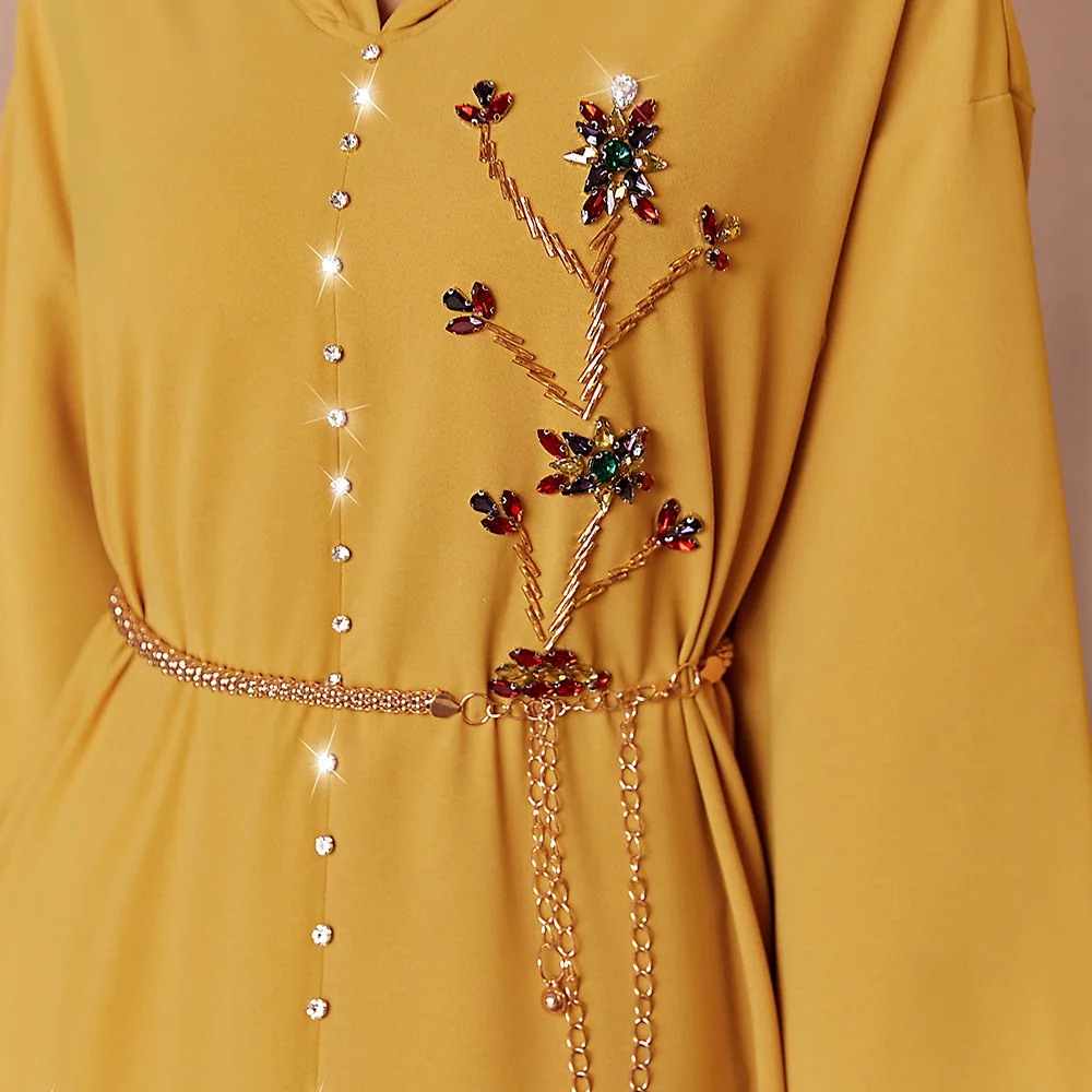 Moroccan Caftan Jalabiya Saudi Dubai Abaya African Dresses for Women Muslim Party Evening Ramadan Kaftan Robe Femme Musulmane