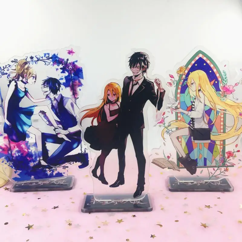 

1Pc Cute Angels of Death Anime Figure Acrylic Stand Model Toys Ray&Zack Action Figures Decor Cosplay DIY Collectible Gifts Toys
