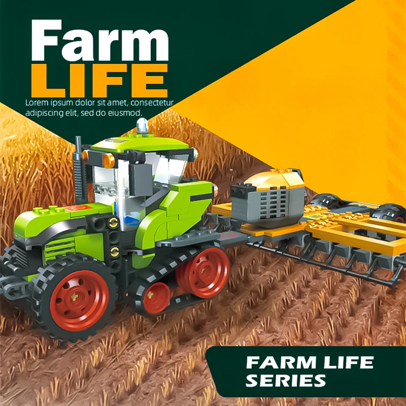 Культиватор детский комбинированный для сборки фуража модель-головоломка в