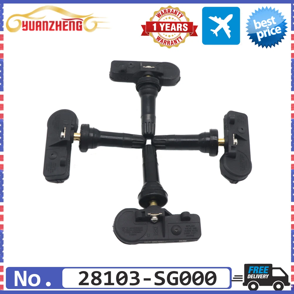 Новинка 4 шт. датчик давления в шинах TPMS 28103-SG000 для Subaru Legacy Forester Impreza WRX Outback XV Crosstrek