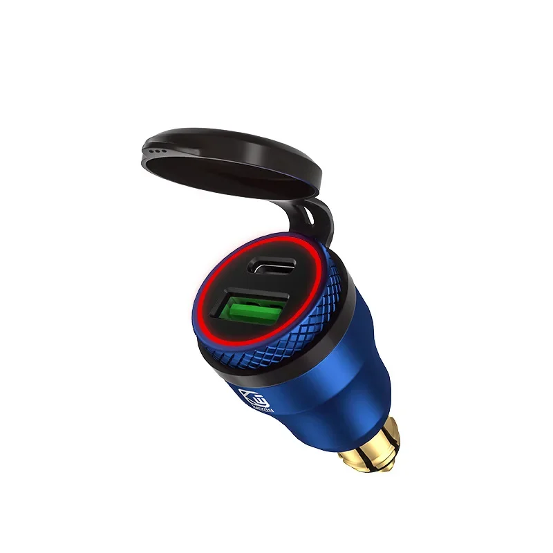 

30 Вт QC3.0 Быстрая зарядка Type-C PD Power Delivery DIN Socket USB Power let Plug DIN зарядное устройство для Мотоцикла BMW Triumph Tiger Ducati