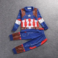 2022 spring and autumn chaofan hero home furnishing childrens clothing printed pattern fashion boys long sleeve casual suit