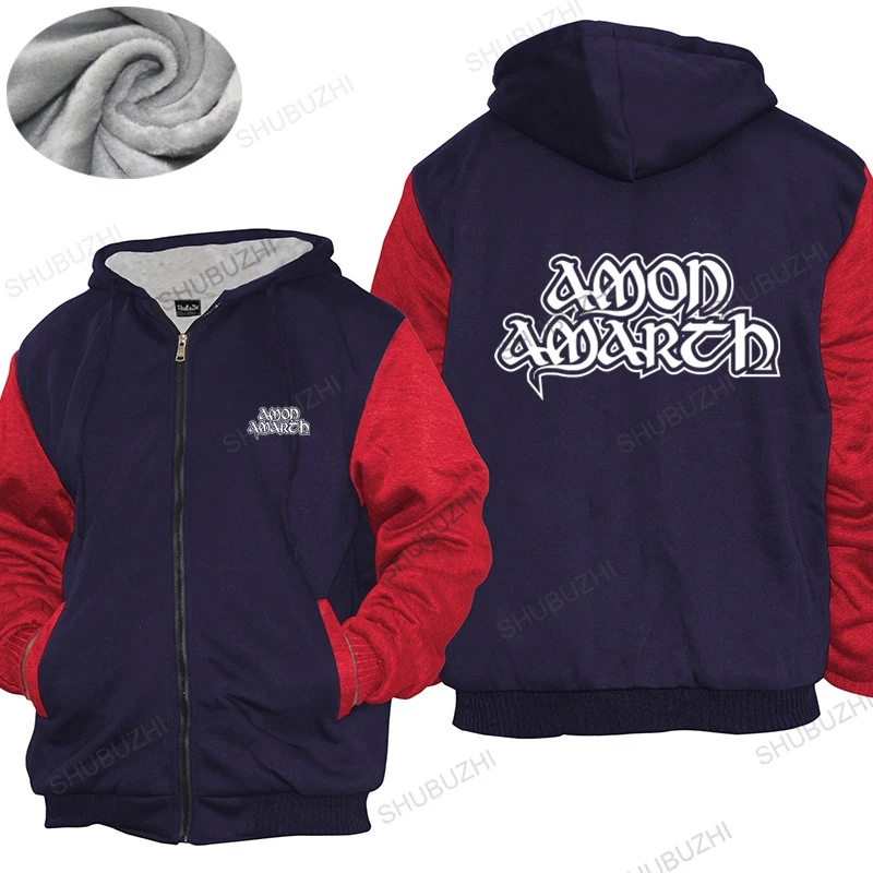 

mens brand warm coat male gift tops hoodies For Men's Amon Amarth - Blood Eagle Loose tops for him winter jacket
