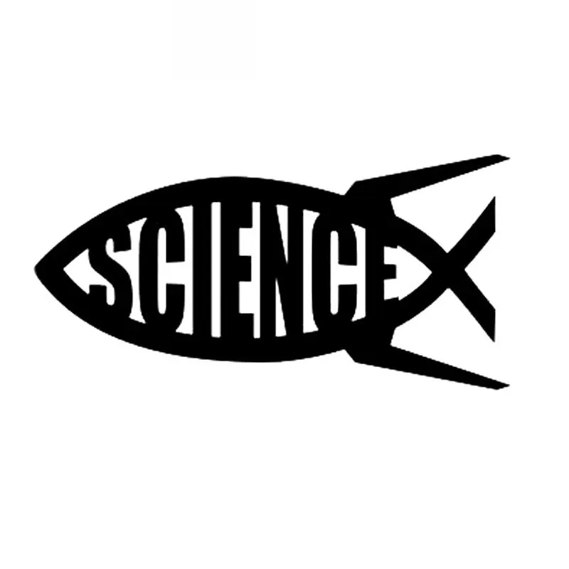 

Y660# Die-Cut Vinyl Decal For Science Fish Car Sticker Waterproof Auto Decors on Car Body Bumper Rear Window Laptop