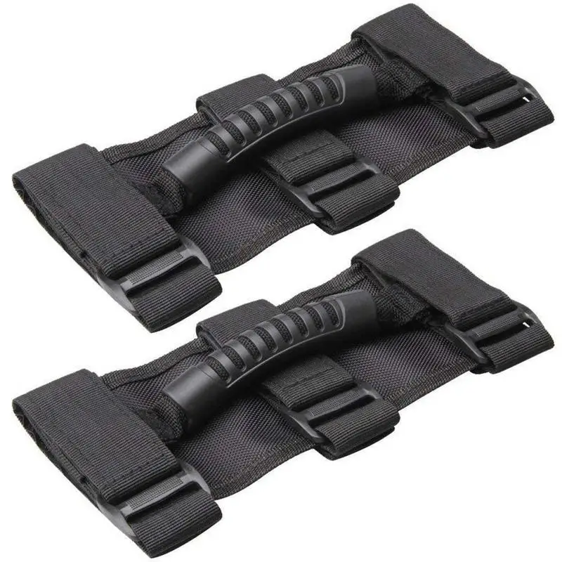 

Automotive Grab Handles 2Pcs Roll Bar Grab Handles Grips Practical And Anti Slip Grab Bar Handle Set Exquisite Interior