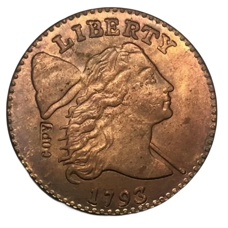 

Медная копия монеты 1793 США LIBERTY CAP ONE CENT