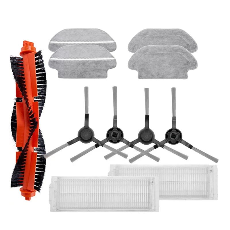 

Аксессуары для пылесоса, Hepa фильтр, роликовая боковая щетка, ткань для швабры для Xiaomi Mijia STYJ02YM, запчасти для роботизированной уборочной маши...