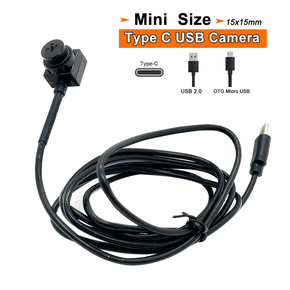 

720P 1080P HD USB Camera Module MJPEG High Speed Mini Type C USB Interface CCTV Linux UVC Android Webcam Mini Surveillance Camer