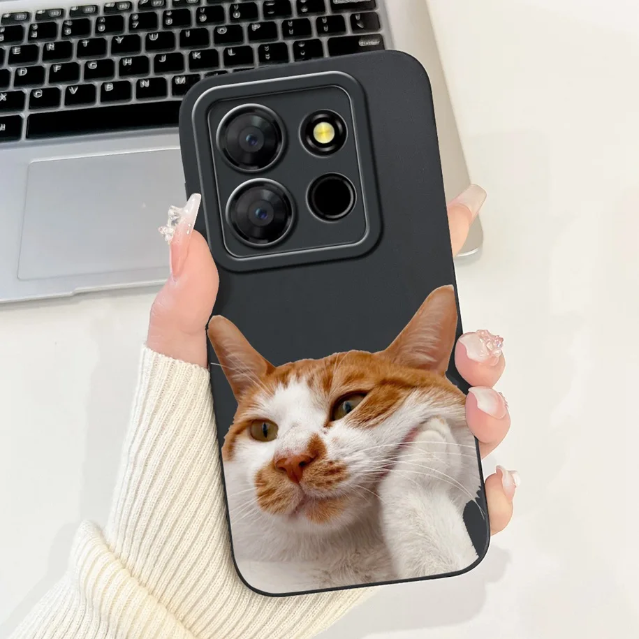 Противоударный силиконовый чехол для телефона Itel A60 2022 ярких цветов