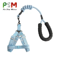 psm 0 8 1 2m dog harness and leash set adjustable for medium small pet anti slip handle traction leashes puppy cats supplies