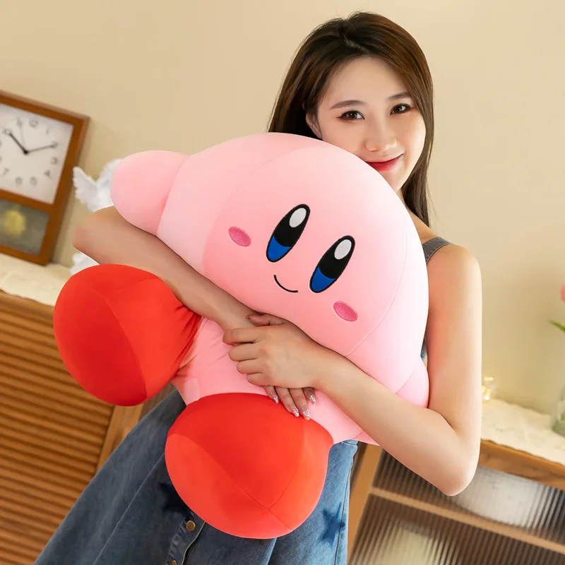 

Anime Star Kirby Cartoon Plush Toys Soft Stuffed Animal Doll Fluffy Pink Kirby Plush Doll Pillow Toys for Children Kids