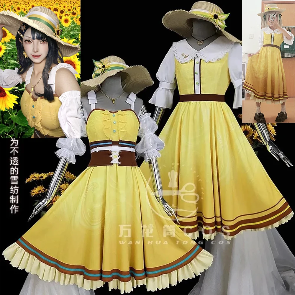 [На складе] Shiraishi An Azusawa Kohane Косплей Костюм PJSk Платье Аниме Одежда Хэллоуин