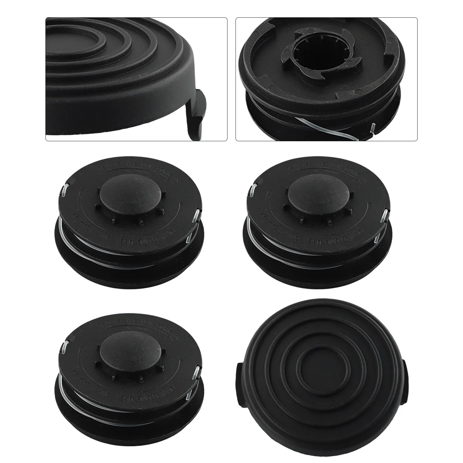 Комплект триммерной головки крышки подходящий для Einhell GC-ET 4530 3405685 Крышка катушек