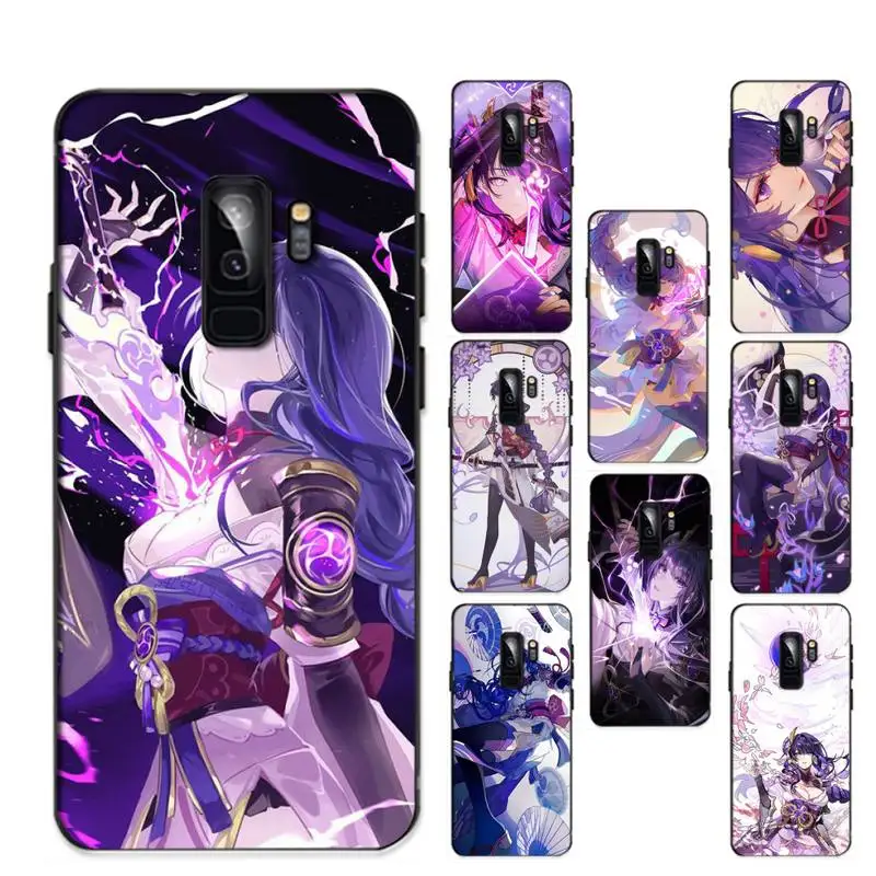 

YNDFCNB Genshin Impact Raiden Shogun Phone Case for Samsung S20 lite S21 S10 S9 plus for Redmi Note8 9pro for Huawei Y6 cover