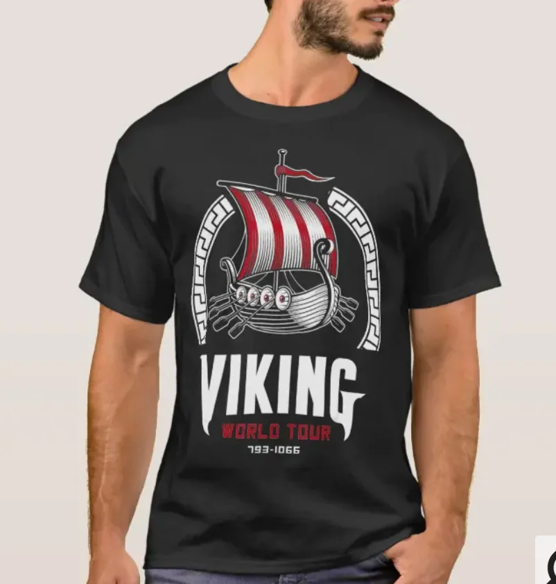 

Viking Warrior World Tour Valhalla Nordic Odin T-Shirt. Summer Cotton Short Sleeve O-Neck Mens T Shirt New S-3XL