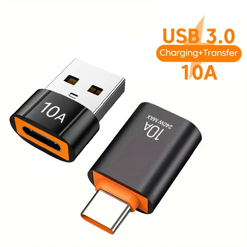Адаптер для быстрой зарядки и передачи данных 10A OTG Type C мама-USB A папа USB 3 0 к Type-C