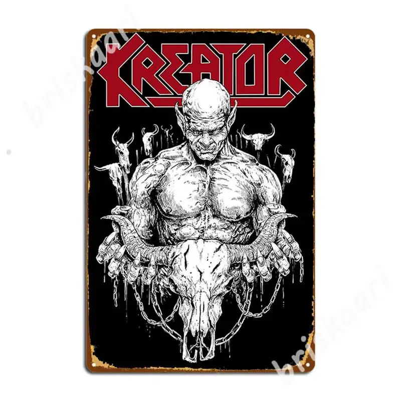

Винтажные музыкальные металлические знаки Kreator Bands, настенные плакаты для пещер, паба, оловянные плакаты