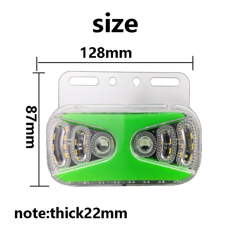 

Signal Lamp LED Truck Side Light 24V Warning Light 6000k Illuminating Ground Highlighting - 1PCS