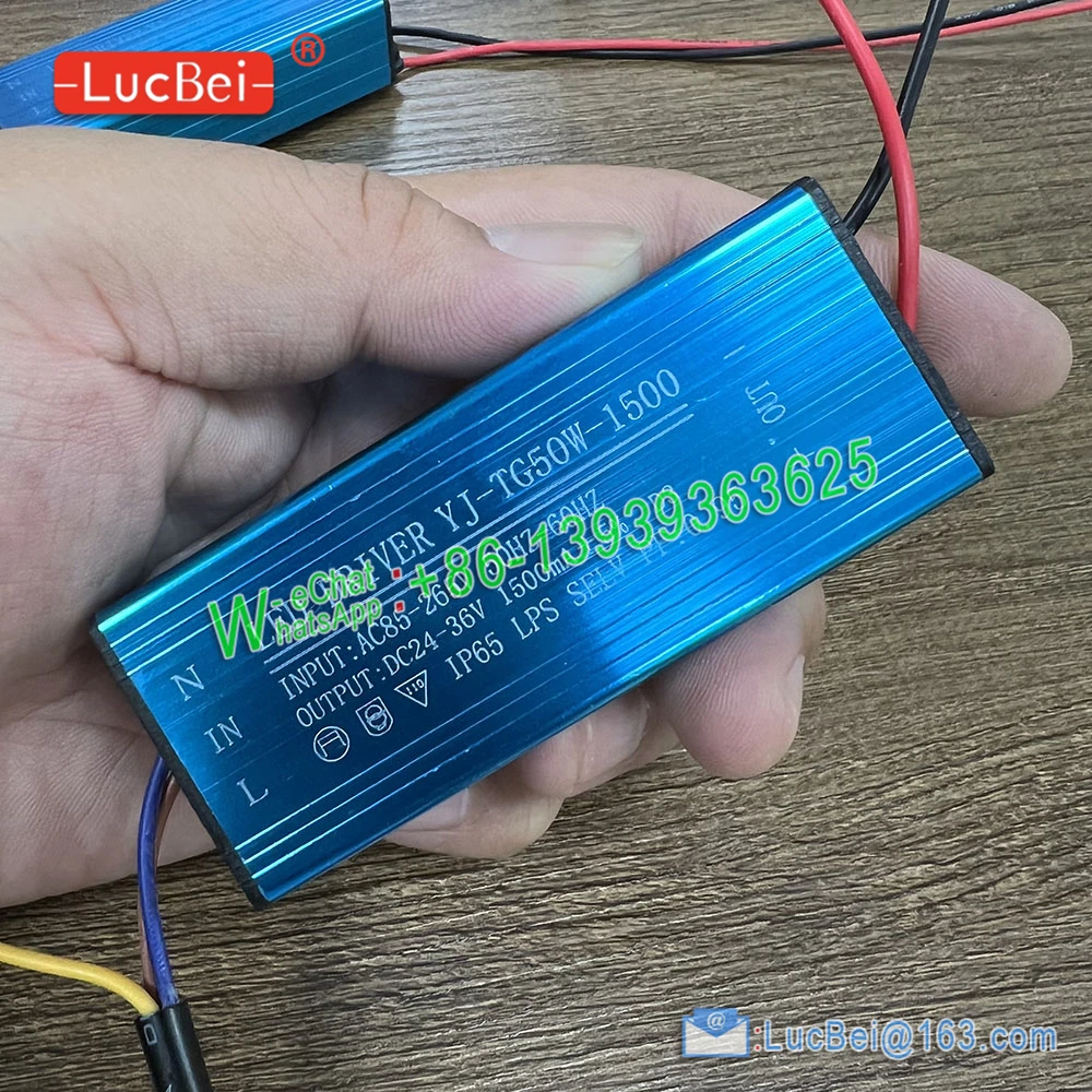 

50W UV LED lamp constant current drive waterproof power supply DC24-36V 1500MA IP65 waterproof