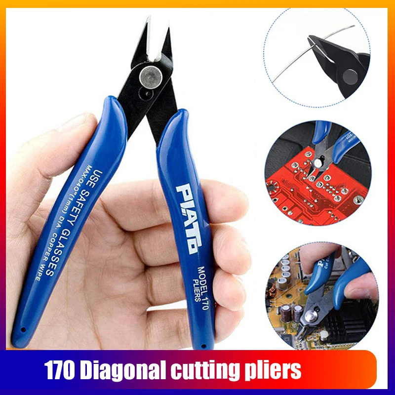 

Universal Precision Diagonal Pliers MultiFunctional Tool Electrical Wire Cable Cutters Stainless Steel Nipper Hand Tools