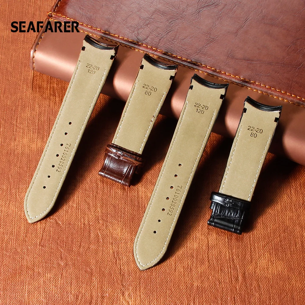 Genuine Leather Watchband for Tissot T035 Couturier T035614 T035627 T035617 T035439 T035407 T035410a T035428 Men's Watch Strap