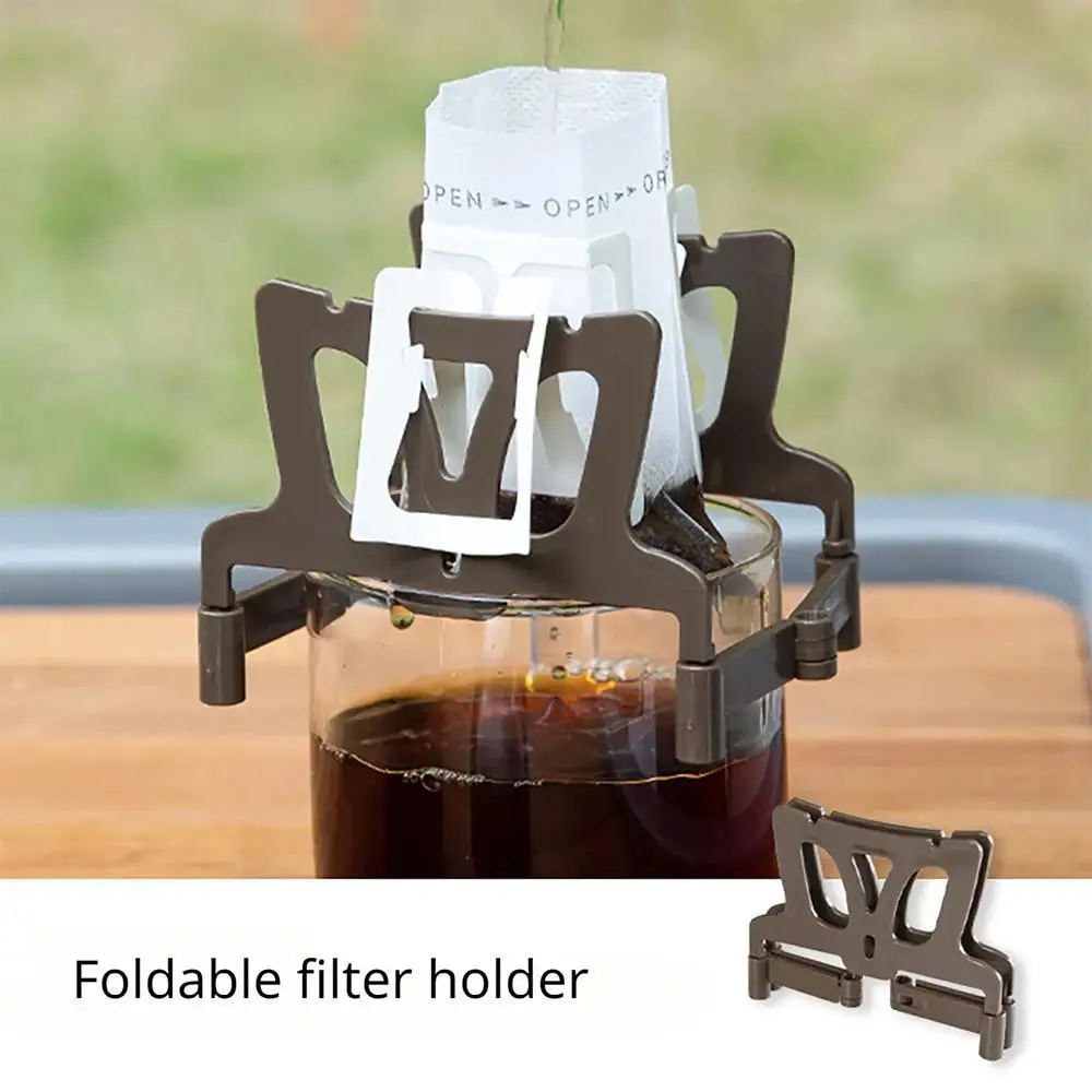 

Coffee Filter Holder Portable Reusable Tea Filters Dripper Baskets Disposable Ears Drip Paper Bags Shelf Coffeeware Accessories