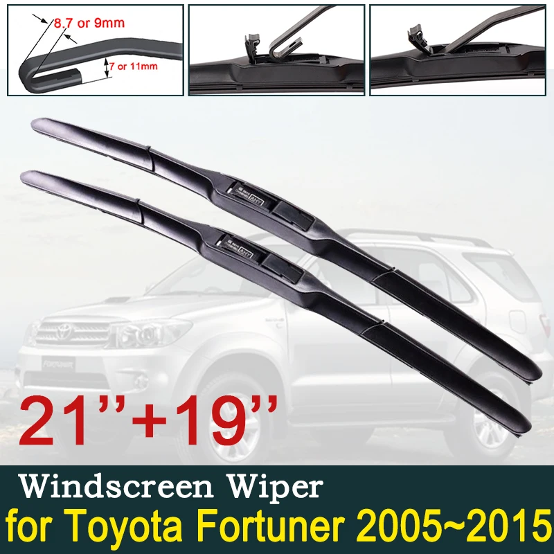 

for Toyota Fortuner 2005~2015 AN50 AN60 Car Wiper Blade Front Windscreen Windshield Wipers Car Accessories 2006 2007 2010 2011