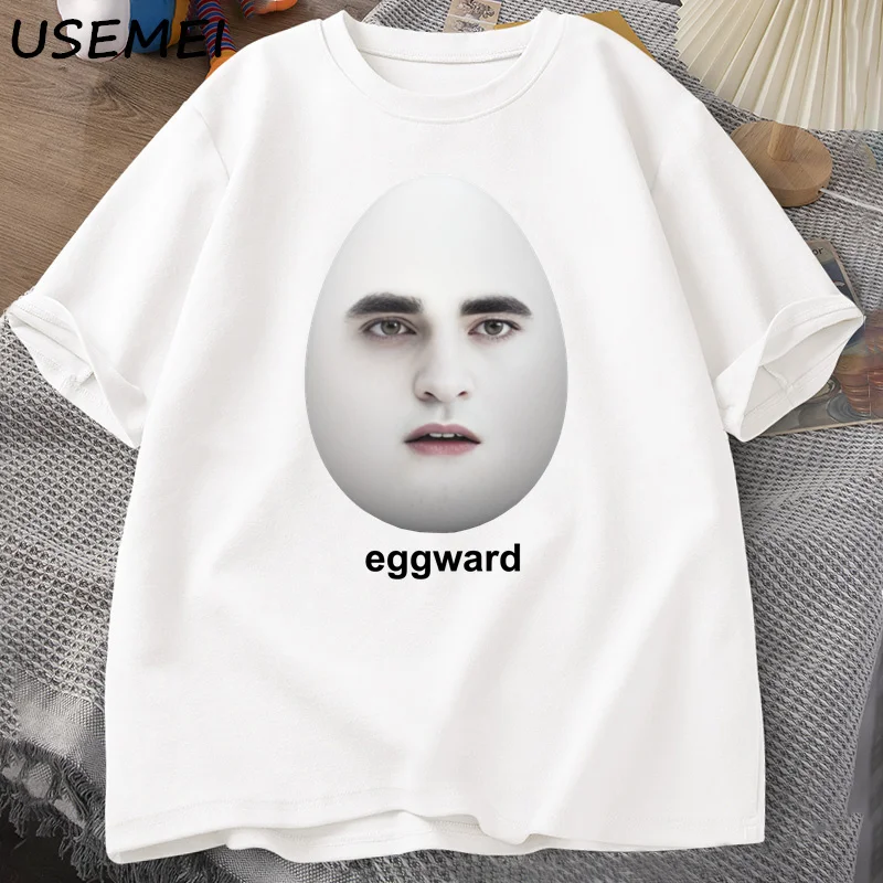 Twilight Eggward Meme T-Shirts men Edward Cullen Parody Humor graphic T shirt Casual Cotton Short Sleeve printed Tshirt Tops