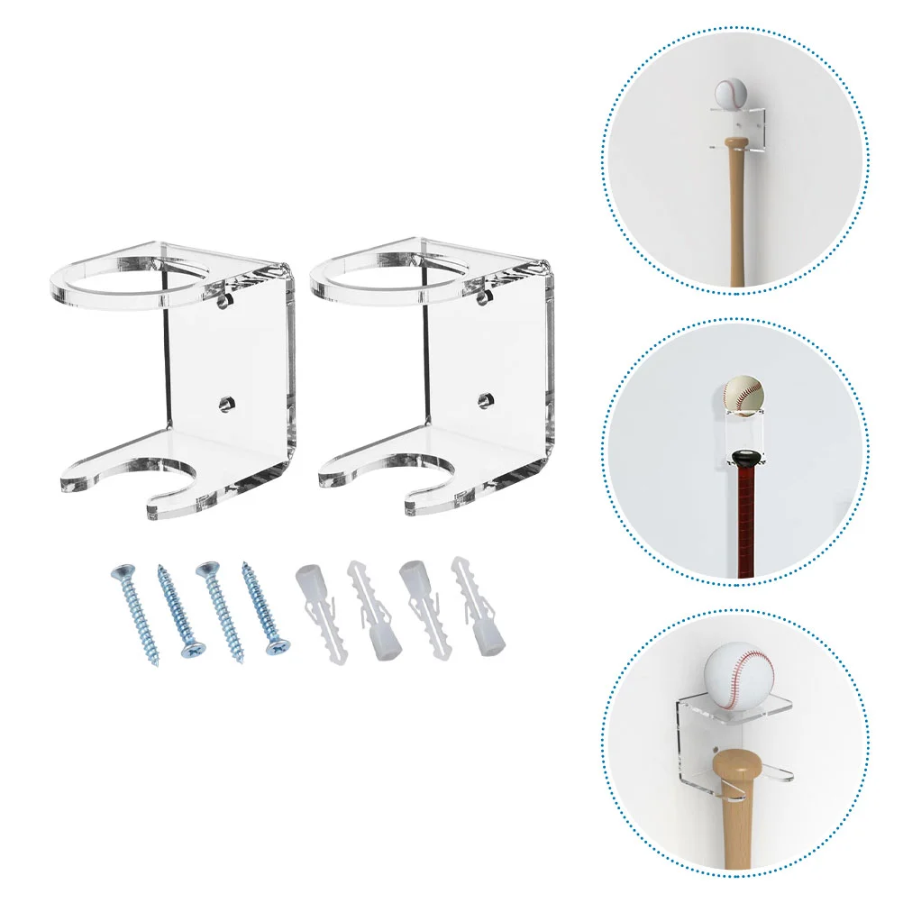 

Baseball Storage Rack Bat Support For Sports Multi-Functional Display Home Wall Mounted Holder Monitor Stand Acrylic Creative