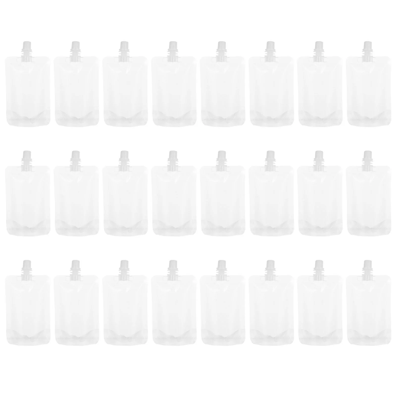 

50pcs juices bags 100ml Drinks Flasks Container Take out Beverage Bags Reclosable for Travel clear pouches Outdoor pouches