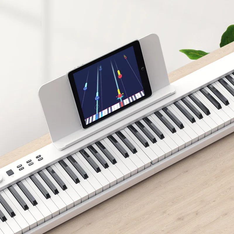 

Multifunctional Portable Digital Piano, 88Keys, Foldable Electronic Piano, 128 Rhymes for Student, Musical Instrument, New